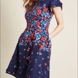 ModCloth personality first floral A-line dress